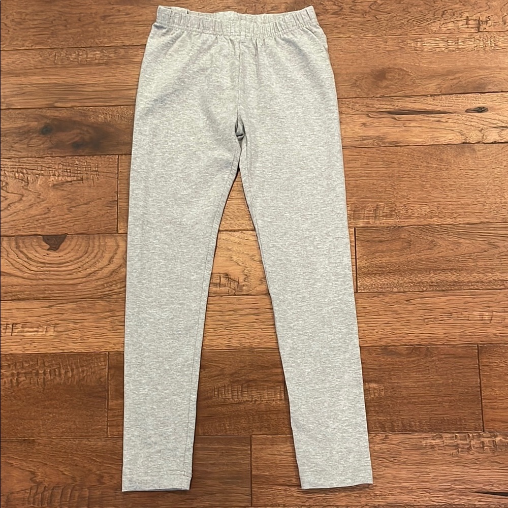 Hanna Andersson Girls Heather Gray Leggings Pants - Size US 8 | 130 cm